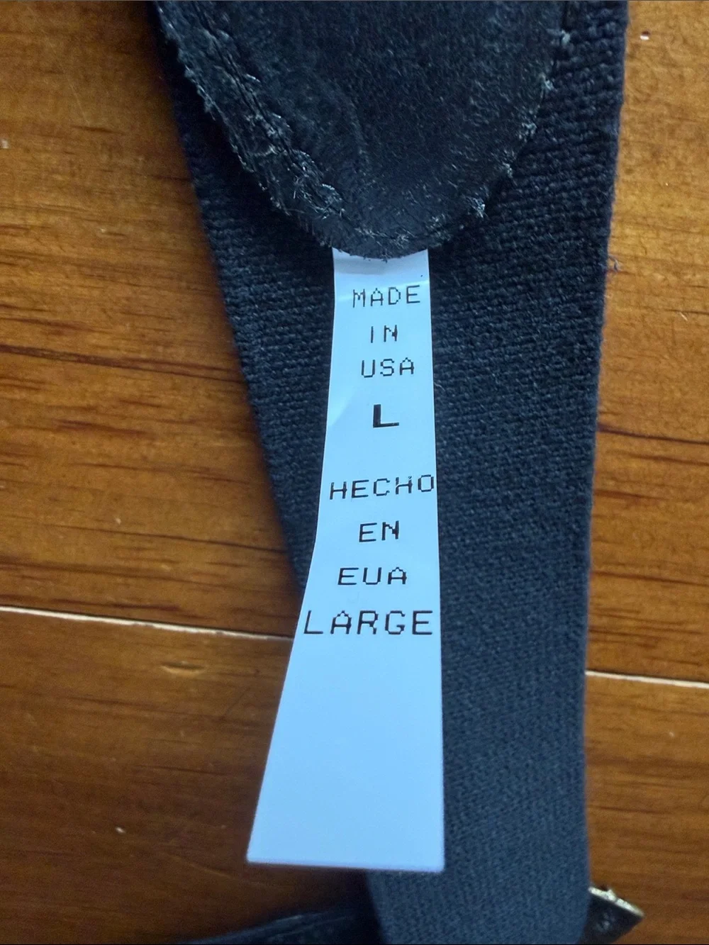 Day Lor Vintage Black Stretch Belt Size L